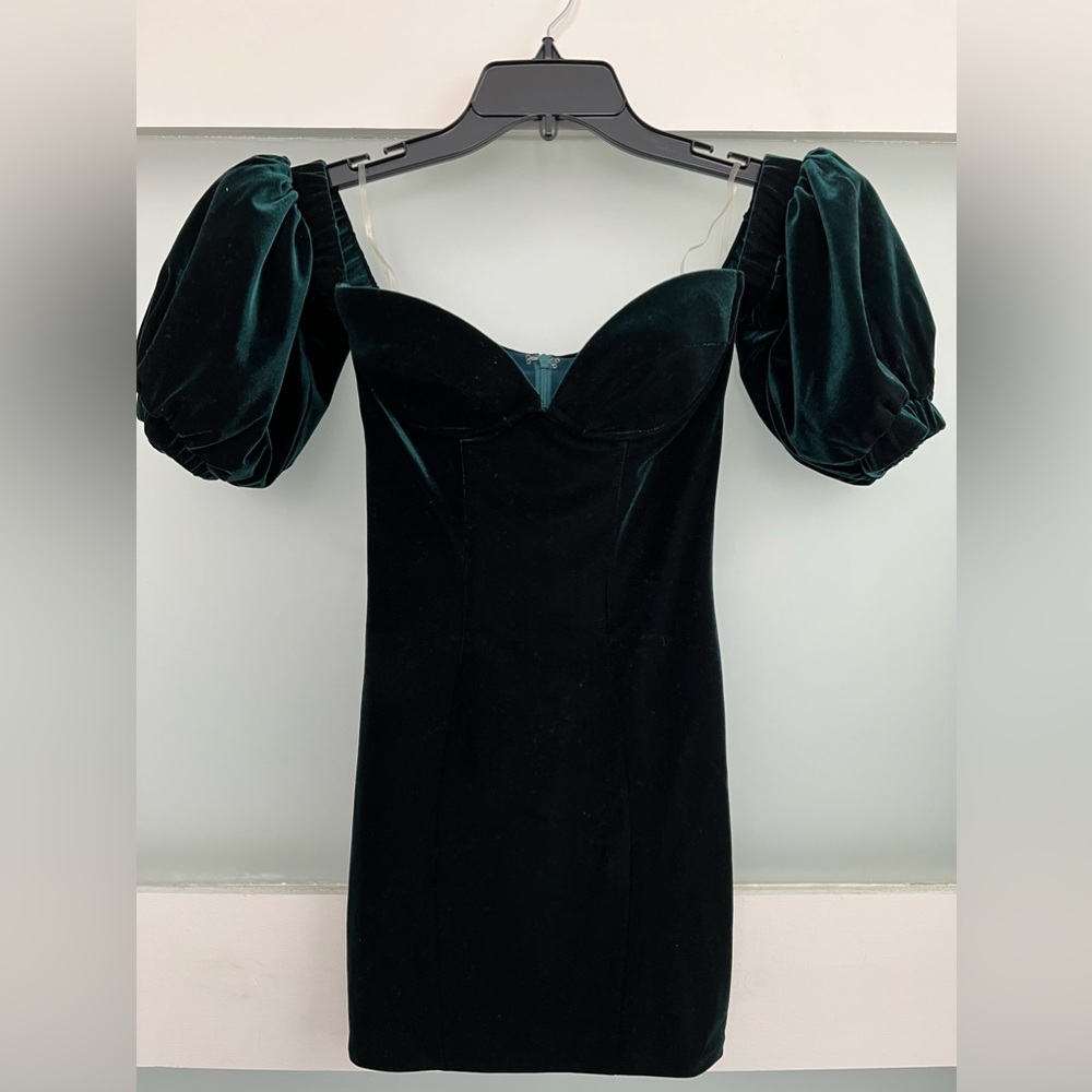 Emerald Green Mini Dress